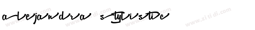 Alejandra Stylistic字体转换